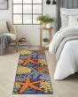 Aloha ALH24 Navy Multicolor Area Rug
