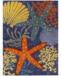 Aloha ALH24 Navy Multicolor Area Rug