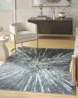 Ambiance AMI01 Blue Silver Area Rug
