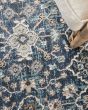 American Manor AMR01 Blue/Ivory Area Rug