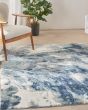 American Manor AMR03 Blue/Ivory 3'11"x5'11" Area Rug