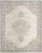 Antique Fusion ANF01 Ivory Charcoal 3'11"x5'10" Area Rug