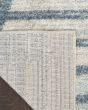 Astra Machine Washable ASW03 Blue Area Rug