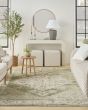 Astra Machine Washable ASW11 Ivory Green Rug