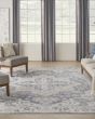 Astra Machine Washable ASW12 Grey Blue Rug