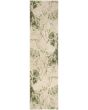 Astra Machine Washable ASW14 Beige Green Rug