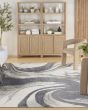 Astra Machine Washable ASW15 Ivory Grey Rug