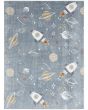 Astra Machine Washable ASW18 Blue Rug