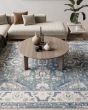 Astra Machine Washable ASW20 Blue Area Rug