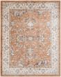 Astra Machine Washable ASW20 Rust Ivory 3'3"x5' Area Rug