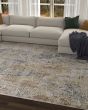 Avani Blue/Spice Barcelona Area Rug