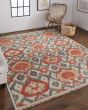 Beall 6712F Orange/Gray Area Rug