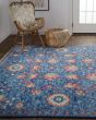 Beall 6713F Blue/Red Area Rug