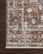 Bonney BNY-07 Charcoal/Spice Area Rug