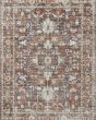 Bonney BNY-07 Charcoal/Spice Area Rug