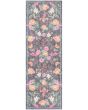Botanical Washables BOT02 Charcoal Multicolor Area Rug