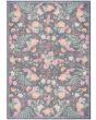 Botanical Washables BOT02 Charcoal Multicolor 4'x6' Area Rug