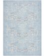 Botanical Washables BOT04 Light Blue Multicolor 4'x6' Area Rug