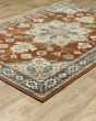 Branson br04a Rust/Beige Area Rug