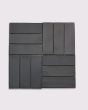 Celine Black Matte Glazed Porcelain 2"x6" Field Tile