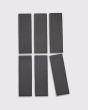 Celine Black Matte Glazed Porcelain 2"x6" Field Tile