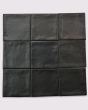 Celine Black Matte Glazed Porcelain 4"x4" Square Field Tile