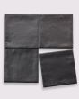 Celine Black Matte Glazed Porcelain 4"x4" Square Field Tile