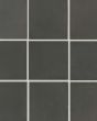 Celine Black Matte Glazed Porcelain 4"x4" Square Field Tile
