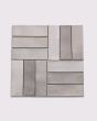 Celine Greige Matte Glazed Porcelain 2"x6" Field Tile