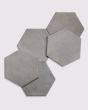 Celine Greige Matte Glazed Porcelain 4.5"x4" Hexagon Field Tile