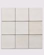 Celine Matte White Glazed Porcelain 4"x4" Square Field Tile