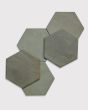 Celine Sage Matte Glazed Porcelain 4.5"x4" Hexagon Field Tile
