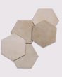 Celine Taupe Matte Glazed Porcelain 4.5"x4" Hexagon Field Tile