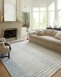 Chris CHR-01 Ivory/Denim Area Rug