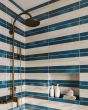 Chroma Blue Glossy Glazed Porcelain 2"x18" Field Tile