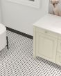 Circuit White w/black Basketweave Matte Tile