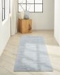 Ck010 Linear LNR01 Light Blue Area Rug