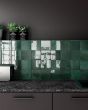 Cloe Green Glossy Glazed Ceramic 5"x5" Field Tile