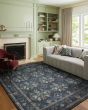 Courtyard COU-04 Navy Area Rug