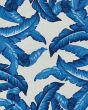 Covington Palm Leaves Blue Area Rug