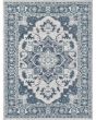 Dahlia 1401 Ivory/Blue Medallion Area Rug