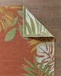 Dahlia 1403 Ivory/Rust Tropical Border Area Rug