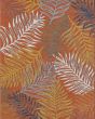 Dahlia 1405 Blue/Rust Palms Area Rug