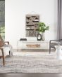 Elation ETN04 Grey Ivory Area Rug