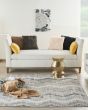 Elation ETN04 Grey Ivory Area Rug