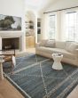 Fabian FAB-01 Denim/Charcoal Area Rug