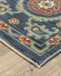 Francesca fr11b Blue/Rust Area Rug