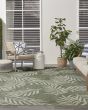 Garden Oasis GOA01 Green Ivory Area Rug