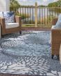 Garden Oasis GOA06 Navy Area Rug