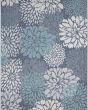Garden Oasis GOA06 Navy Area Rug